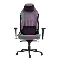 Nouvelle conception de chaise de jeu pour gamer en mousse moulée pour PC, combinée à un dossier inclinable extensible en PU, avec appui-tête magnétique à mémoire de forme, Silla Gaming
