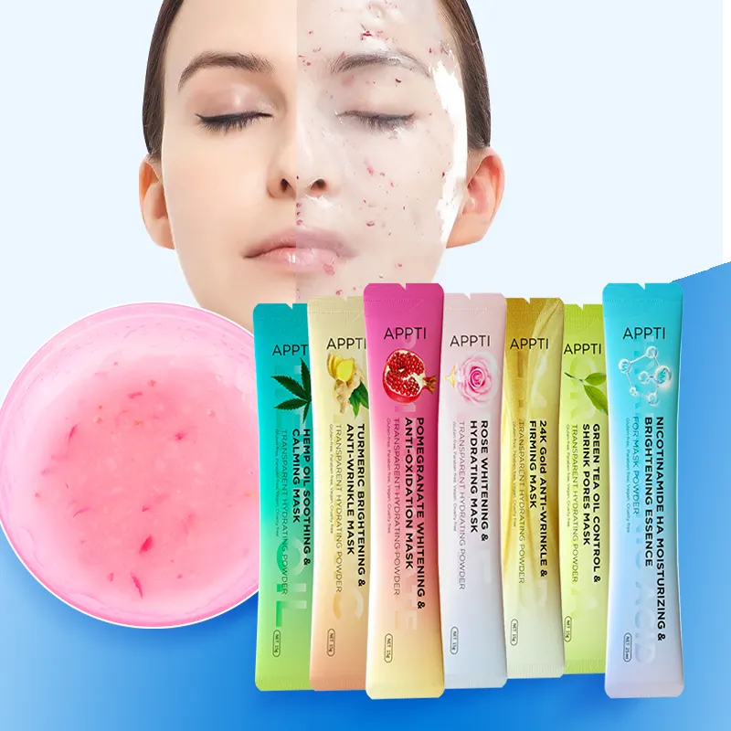 Private Label APPTI Colágeno natural Geléia orgânica Máscara Facial Anti Envelhecimento Anti Rugas Hidratante facial Hydro Jelly Máscara Gel