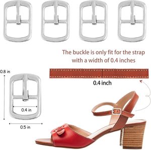 Rectangular Metal Single Prong Pin Shoes Buckles <b>Roller</b> Buckles Hardware Pin Buckle For Shoes <b>Bags</b> Leather Belt - Product Image 2