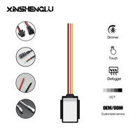 Lampu LED Tiga Warna DC 12V 5A 60W dengan Satu Tombol Memori CCT, Peredupan Sentuh, Saklar Sensor Sentuh untuk Cermin Kamar Mandi