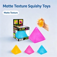 Nouveau Jouet Anti-Stress en Caoutchouc Pyramide Cube Needoh 2026 pour Filles et Garçons de 3 Ans et Plus