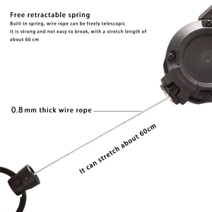 Porte-clés Yoyo Rétractable Robuste en Plastique Coloré avec Logo Personnalisé, Anti-Perte, et Clip Mousqueton pour Badge – Vente en Gros - Product Image 3