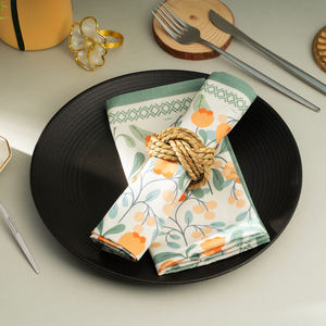 Servilletas de Algodón Cuadradas de Flores Tejidas a Crochet Personalizadas de Lujo, Reutilizables, Ecológicas, Orgánicas, Estilo <span class=keywords><strong>Campestre</strong></span> Francés, Románticas - Product Image 3