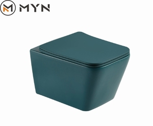 <span class=keywords><strong>Toilette</strong></span> murale <span class=keywords><strong>contemporaine</strong></span> en céramique beige mat kaki noir mat avec design sans rebord Salle de bain élégante <span class=keywords><strong>Toilette</strong></span> WC - Product Image 3