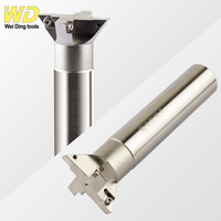 새로운 JIK CNC 센터 V 슬로팅 커팅 DCMT07 DCMT11 카바이드 인서트 YW45 YW55 YW60도 도브테일 그루브 밀링 커터