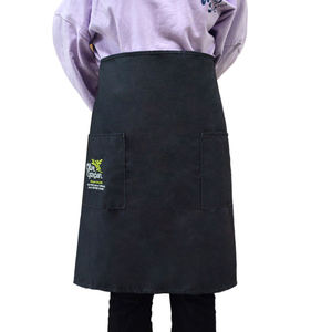 Delantal Personalizado de Moda, Color Sólido, Polialgodón, Doble Cara, con Bolsillos Delanteros Dobles, Delantales con Logotipo Personalizado para Camareros de Cafetería - Product Image 1