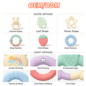 Anneau de <span class=keywords><strong>dentition</strong></span> tressé en silicone pour bébé, jouet de <span class=keywords><strong>dentition</strong></span> <span class=keywords><strong>sucette</strong></span> sans BPA, qualité alimentaire, 0-12 mois, personnalisable - Product Image 4