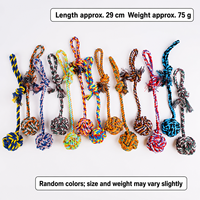 Jouets à mâcher pour chien en corde de coton écologique, durables, classiques, modernes, ensemble de balles pour le nettoyage des dents, entraînement interactif, utilisation intérieure et extérieure