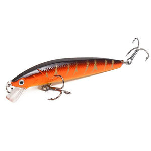 1 unidad de señuelo de pesca de 10cm/9g, tipo Minnow Crankbait Wobblers con ojos 3D, cebo artificial para perca, lucio y carpa, señuelo de natación para pesca - Product Image 5