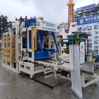 QT 10-15 Chine Vente chaude Ligne de production de briques en béton entièrement automatique, blocs autobloquants, briques pleines en cendres volantes, pompe hydraulique à pression