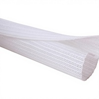 Jiaen Tubo Protector de Cables de Polietileno de 10 pies y 1/2 Pulgada para Cables USB de Alimentación, Audio/Video, Voltaje Nominal: Sin Especificar - Blanco