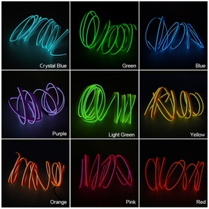 ไฟนีออน LED สำหรับตกแต่งภายในรถยนต์ แถบไฟ LED สำหรับรถยนต์ สาย EL ไฟตกแต่งรถยนต์ โคมไฟนีออน EL แบบยืดหยุ่น - Product Image 5