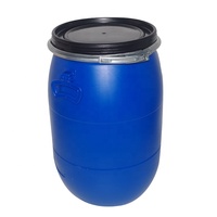 Drum Plastik HDPE Biru 30L-200L Tanpa Tutup, dengan Ring Besi, Merek Shengjiang, 15.85gal, Asal CN/JIA