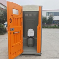 Toilettes portables modulaires préfabriquées avec lavabo et douche pour chantier