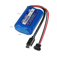 Pack de batteries lithium-ion rechargeables 21700-2P 3,7V 9000mAh 5V 9Ah avec BMS et prise USB Type-C
