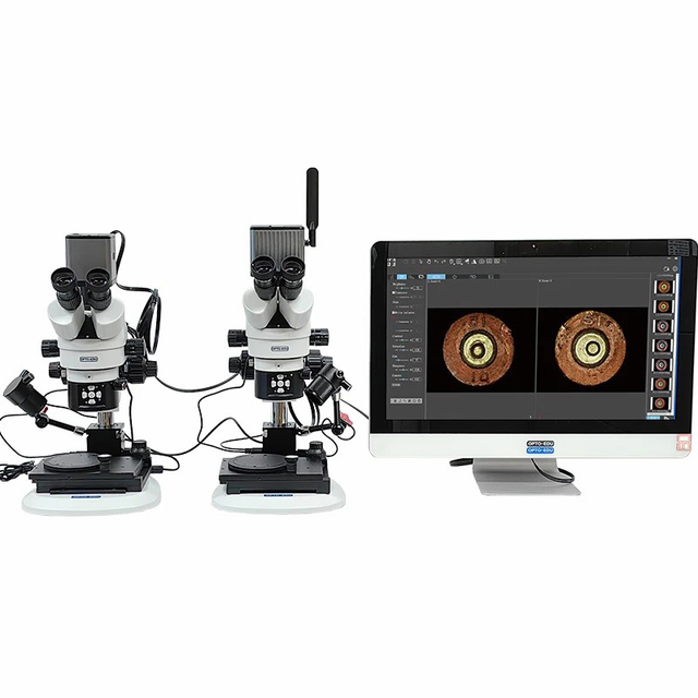 Comparison Microscope Biological  Microscope with LED Illumination Camera Resolution for Hospital Laboratory Testing
