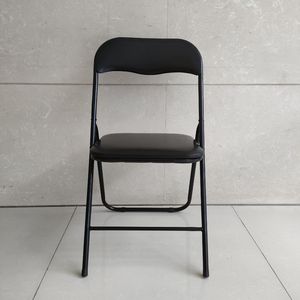 <span class=keywords><strong>Chaise</strong></span> pliante noire en métal de qualité bon marché pour étudiants, salon, <span class=keywords><strong>chaise</strong></span> d'intérieur - Product Image 4