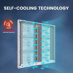 P6 P8 P10 không thấm nước <span class=keywords><strong>LED</strong></span> Video <span class=keywords><strong>Panel</strong></span> tường 6 mét ngoài trời HD màn hình TV lớn cho sân bay cửa hàng bán lẻ ODM Nhà cung cấp - Product Image 5