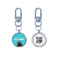 Tag ID Hewan Peliharaan NFC RFID Ramah Lingkungan Kustom Tahan Air Silikon/Lem Resin Anti-Hilang untuk Anjing Kucing Kode QR Personalisasi Modern Sederhana