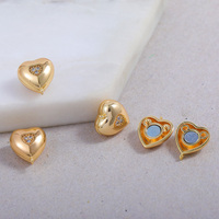 Nouveau modèle Zhongxing fermoirs magnétiques en Zircon en forme de coeur fermoir connecteurs d'amour avec magnétique pour la fabrication de bracelets de collier