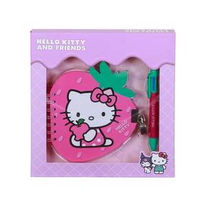 Paquete de Cuaderno de Hello Kitty con Diseño de Fresa + Bolígrafo de 6 Colores con Diseño de Fresa - Product Image 2
