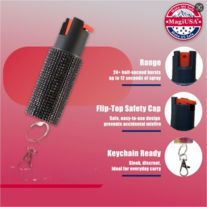 Professional Bling Rhinestone <b>Keychain</b> Portable <b>Personal</b> Safety Protection Device for Women Outdoor Emergency Accessory Tool - Product Image 2