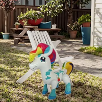 Ballon d'exercice gonflable 3D en PVC personnalisé Waterhan en forme de cheval de dessin animé pour enfants, utilisation extérieure, 105,5 cm, capacité 20 kg+