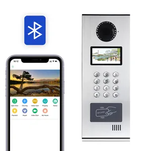 Çok daire görüntülü interkom kapı telefonu için Metal kasa akıllı bulut interkom