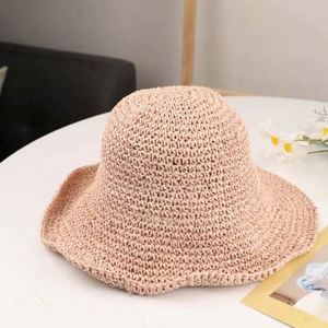 Sombrero de Paja Plegable Hecho a Mano para Mujer, Sombrero de Playa Versátil para Verano - Product Image 5