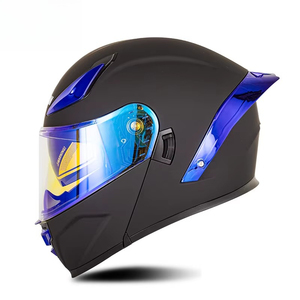 Nouveau <span class=keywords><strong>casque</strong></span> de <span class=keywords><strong>moto</strong></span> modulaire intégral, réversible et à dégagement rapide en matériau ABS, avec grand spoiler et lumières LED - Product Image 2