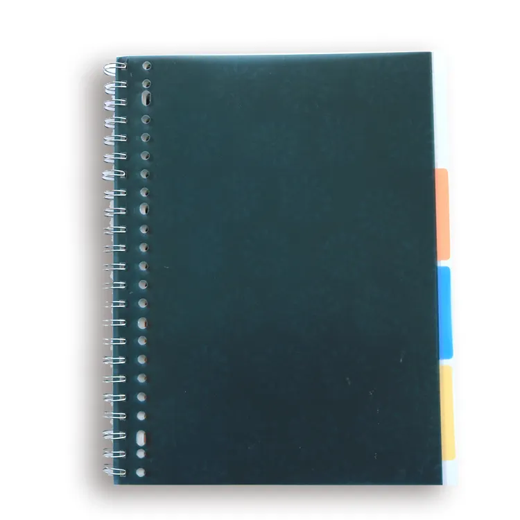 A5 Pvc Soft Cover Spiral Notebook Caderno Student Review Notebook Stationery Note Book
