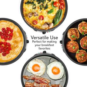 Machine à crêpes et pancakes électrique de table, 5 pancakes moelleux, 1000W, température réglable, 12 pouces - Product Image 6