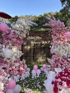 Venta caliente en forma de corazón rosa y Rosa Blanca <span class=keywords><strong>Wallflowers</strong></span>, decoraciones de arco de boda de fábrica asequibles para bodas en el jardín del hogar - Product Image 6