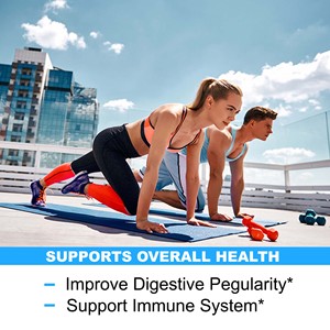 Gummies Probiotiques et Prébiotiques Premium Bacillus Coagulans avec <span class=keywords><strong>Inuline</strong></span> FOS Favorisent la <span class=keywords><strong>Santé</strong></span> Digestive et Immunitaire 30 Gummies Saveur Pêche - Product Image 5
