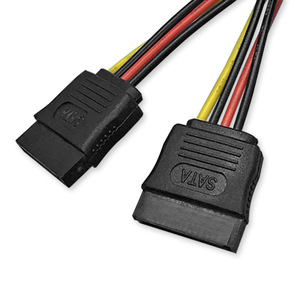 <b>SATA</b> Power <b>Cable</b> 15Pin Male To Female Hard Drive Connection Wire Harness Copper Conductor Fire Retardant - Product Image 1