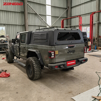Capot rigide en alliage d'aluminium pour pick-up avec panneaux latéraux MOLLE et porte arrière solide pour Mitsubishi Triton