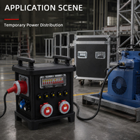 Boîte de distribution d'énergie industrielle CHENF, haute protection de sécurité, portable en extérieur, étanche IP67, 35A RCD, 220V/380V, 3 prises, CCC