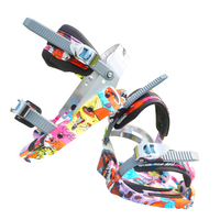 Fixation de snowboard pour homme avec sangle à cliquet et entrée arrière, pour sports d'hiver, au design élégant