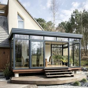 Véranda sur mesure 4 saisons en verre trempé Low-E, étanche, avec cadre en aluminium isolé, pour la décoration de villas, balcons, jardins et terrasses, résistante aux rayures - Product Image 3