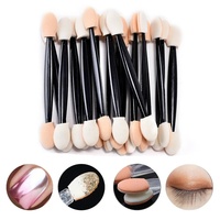 Pinceaux à poudre à ongles éponge jetable Double face applicateur de fard à paupières miroir Chrome Pigment éponge bâton