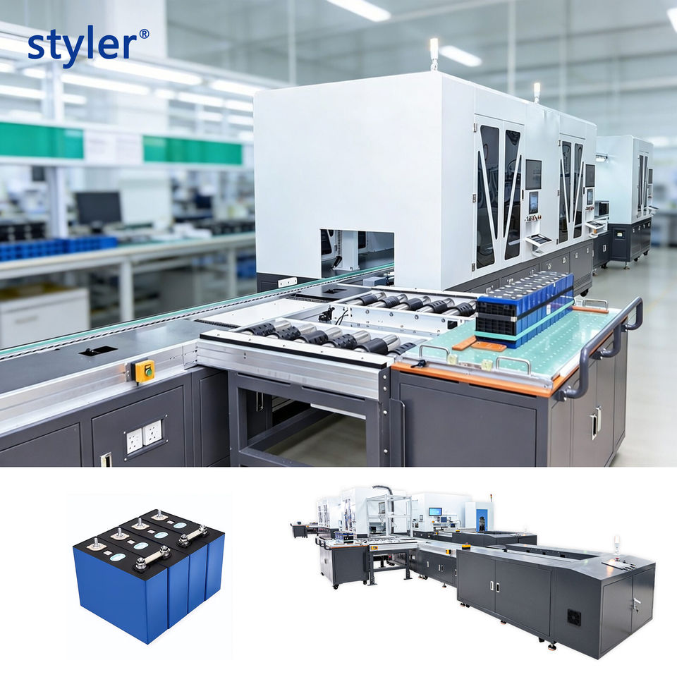 Styler OEM Assembly Line Cylindrical Battery Pack Assembly Line EV ...