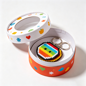 Boîte d'emballage personnalisée en carton pour porte-clés, idéale pour les porte-clés Perler Bead d'Halloween - Product Image 6