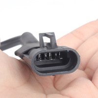 Cable de Conversión de 3 Pines a OBDII de 16 Pines Hembra, Conector Universal para Escáner de ECU de Motocicleta, Cable de Extensión para Diagnóstico de Motocicletas