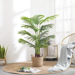 A-067 Chất Lượng Cao Trong Nhà Trang Trí Nội Thất 2M Mini Lớn Giả Tự Nhiên Màu Xanh Lá Cây Nhựa Areca Lá Cọ Cây Nhỏ Nhân Tạo Cây Cọ - Product Image 3