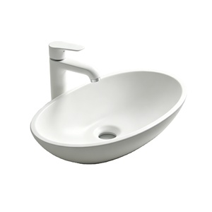 Nuevo Diseño Moderno de Lavabo de Piedra Sinterizada con Pedestal para Wudu, para Mezquita, Hotel, Baño, con Grifo Incluido - Product Image 1