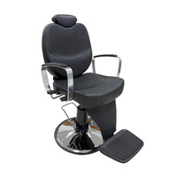 Fauteuil de Barbier Métallique Transfrontalier avec Relevage Hydraulique et Pivotant pour Salon de Coiffure - Vente Directe Usine