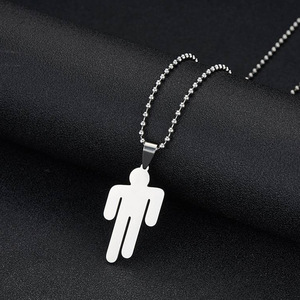 Collar de acero inoxidable para hombre, Gargantilla con personalidad, Billie Eilish - Product Image 2