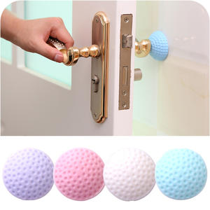 Pare-porte en silicone à fixation murale auto-adhésif rose blanc bleu violet design minimaliste installation facile protection de porte - Product Image 5