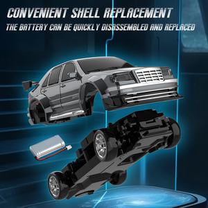 Voiture télécommandée SJY-FQD17/FQD19 1/43 4x4 20KM/H, voiture de course entièrement proportionnelle avec lumières LED, jouet de drift RC pour enfants - Product Image 6