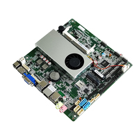 Carte mère industrielle embarquée Inter Smart Intel Core I5 4200U 2026 avec ventilateur, 2 ports LAN et 2 ports COM QM9400H pour ordinateur